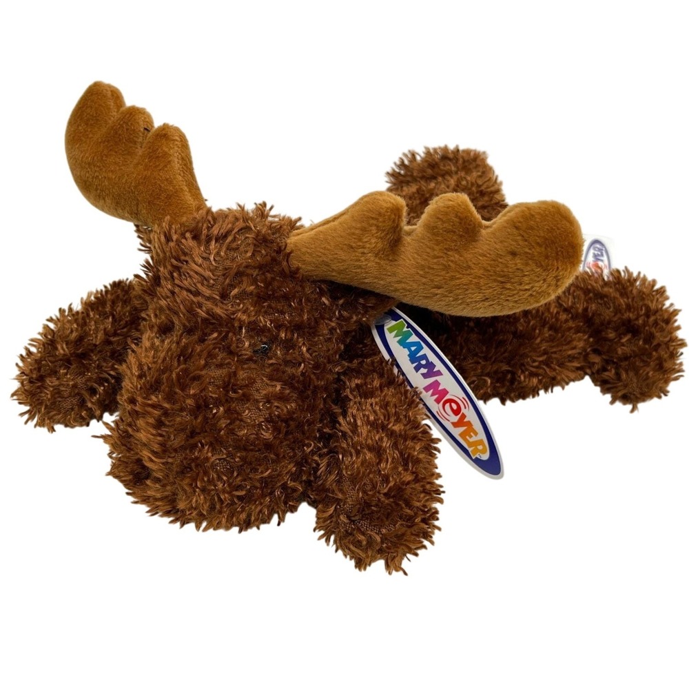Mary Meyer Bobbins Moose Plush Stuffed Animal Brown Shaggy 2000 Vintage 43060